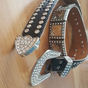 Nacona nwot bling belt size L